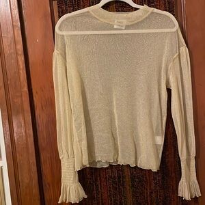 Princess Polly sheer gold top